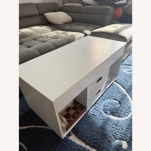 Used White Wood Coffee Table for sale on AptDeco