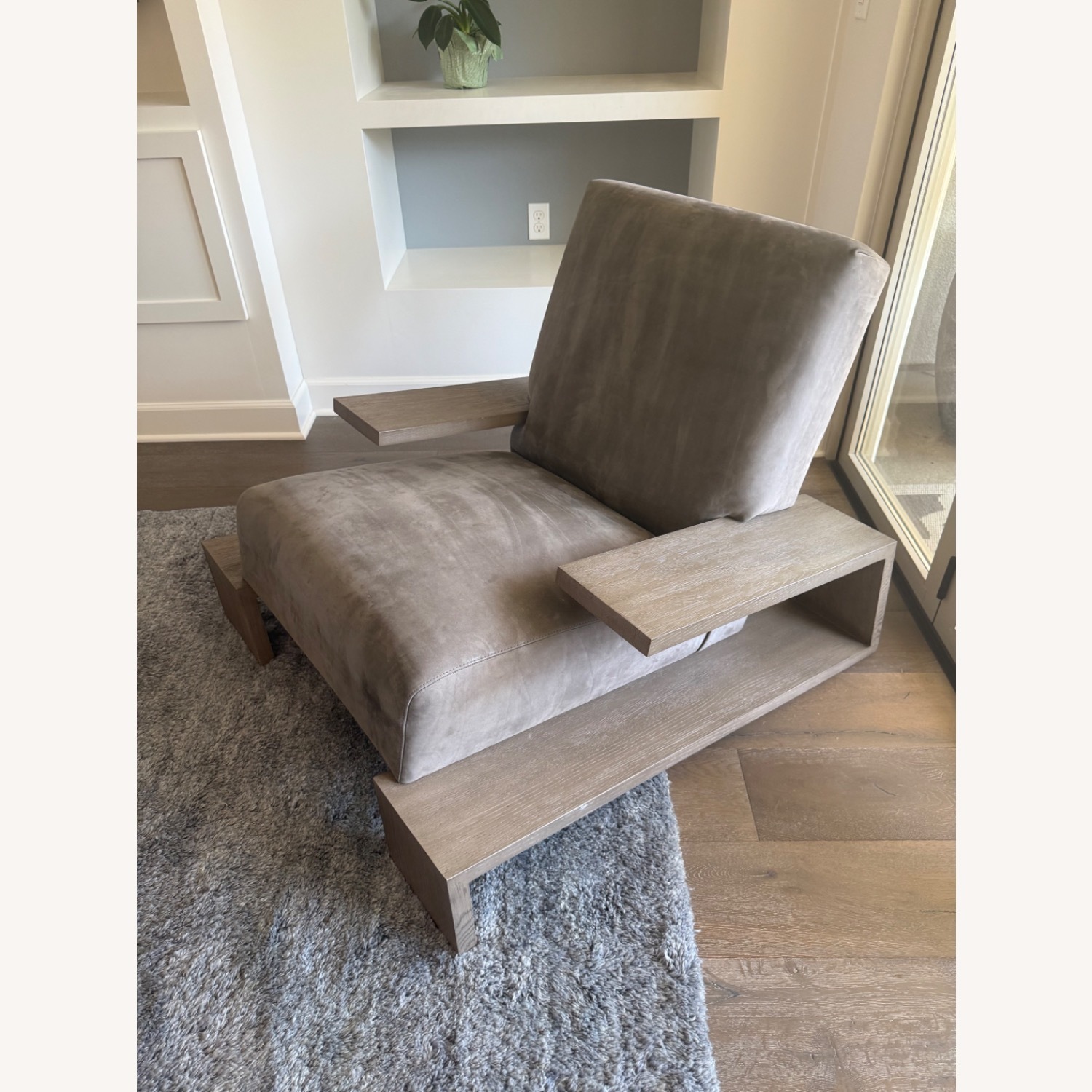 Restoration Hardware Light Gray Accent Chair - image-3