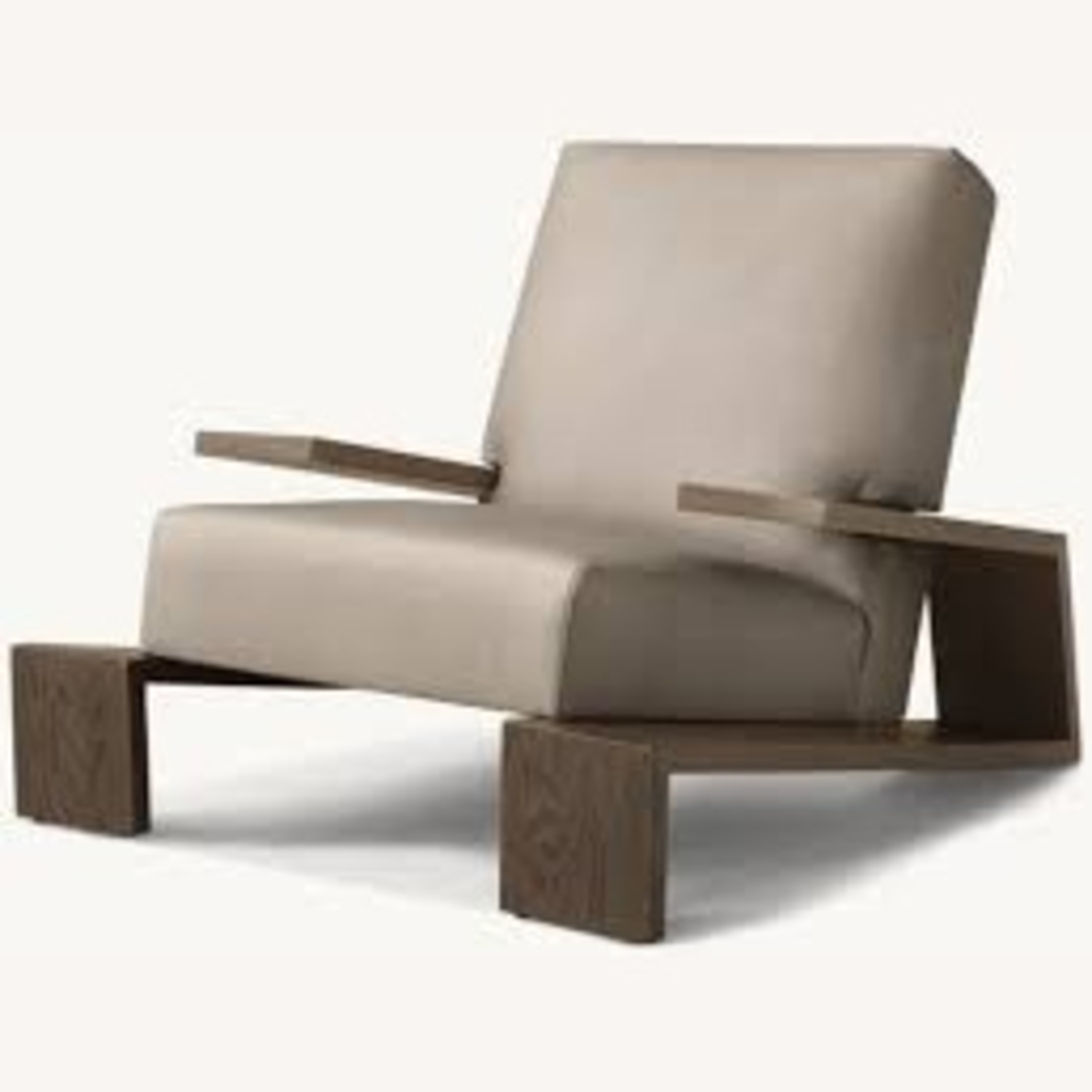 Restoration Hardware Light Gray Accent Chair - image-0