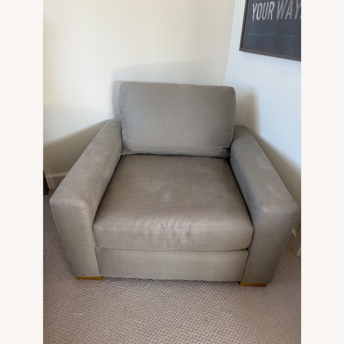 Used Restoration Hardware Light Gray Accent Chair for sale on AptDeco