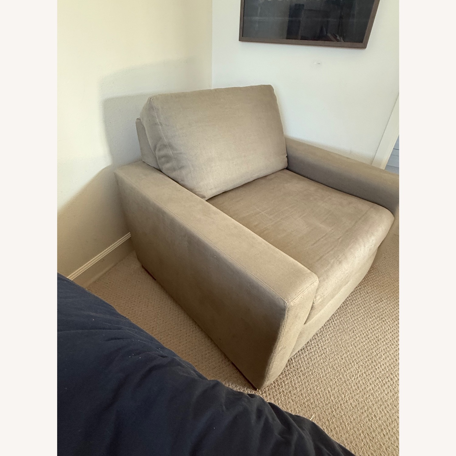 Restoration Hardware Light Gray Accent Chair - image-2