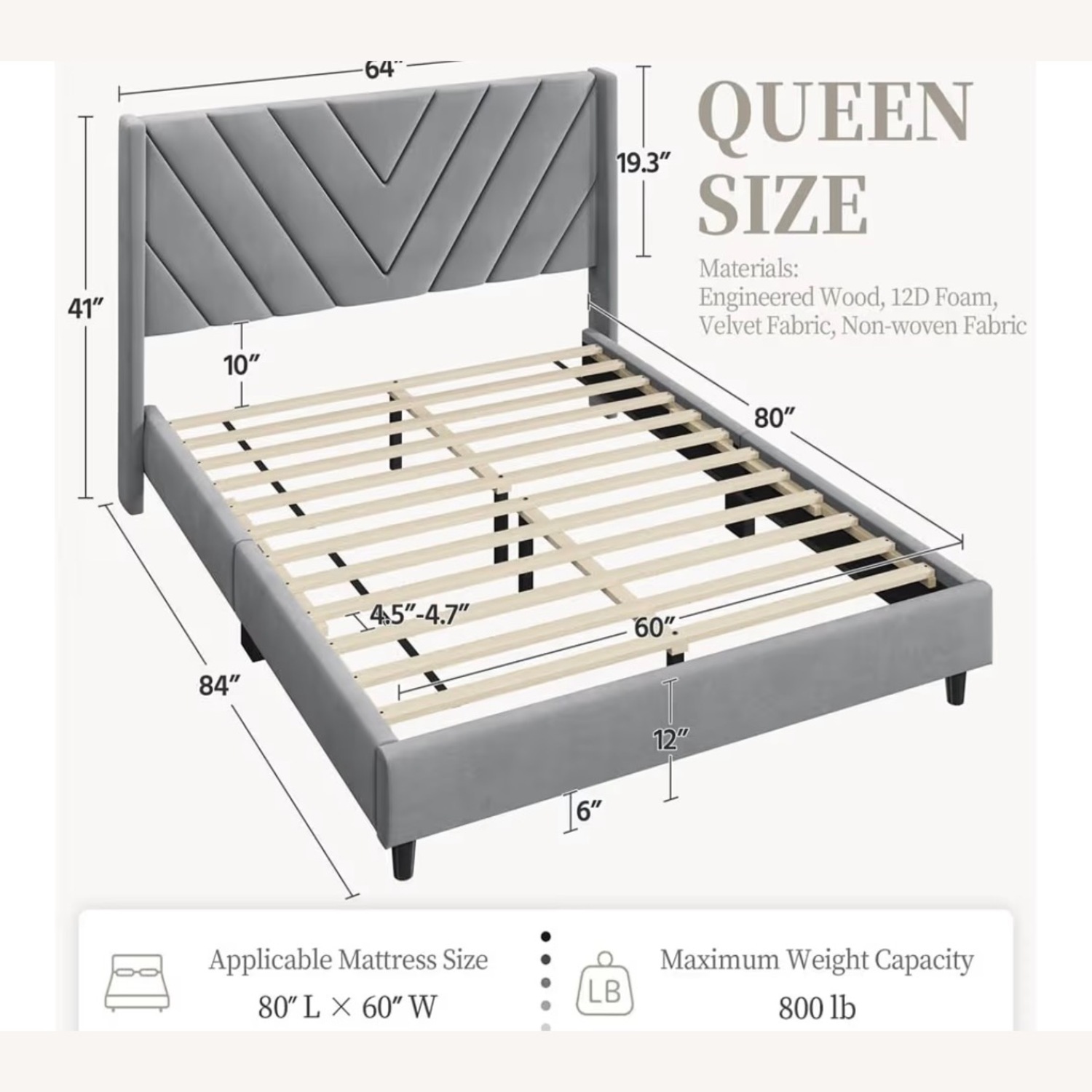 Amazon Contemporary Queen Bed - image-3