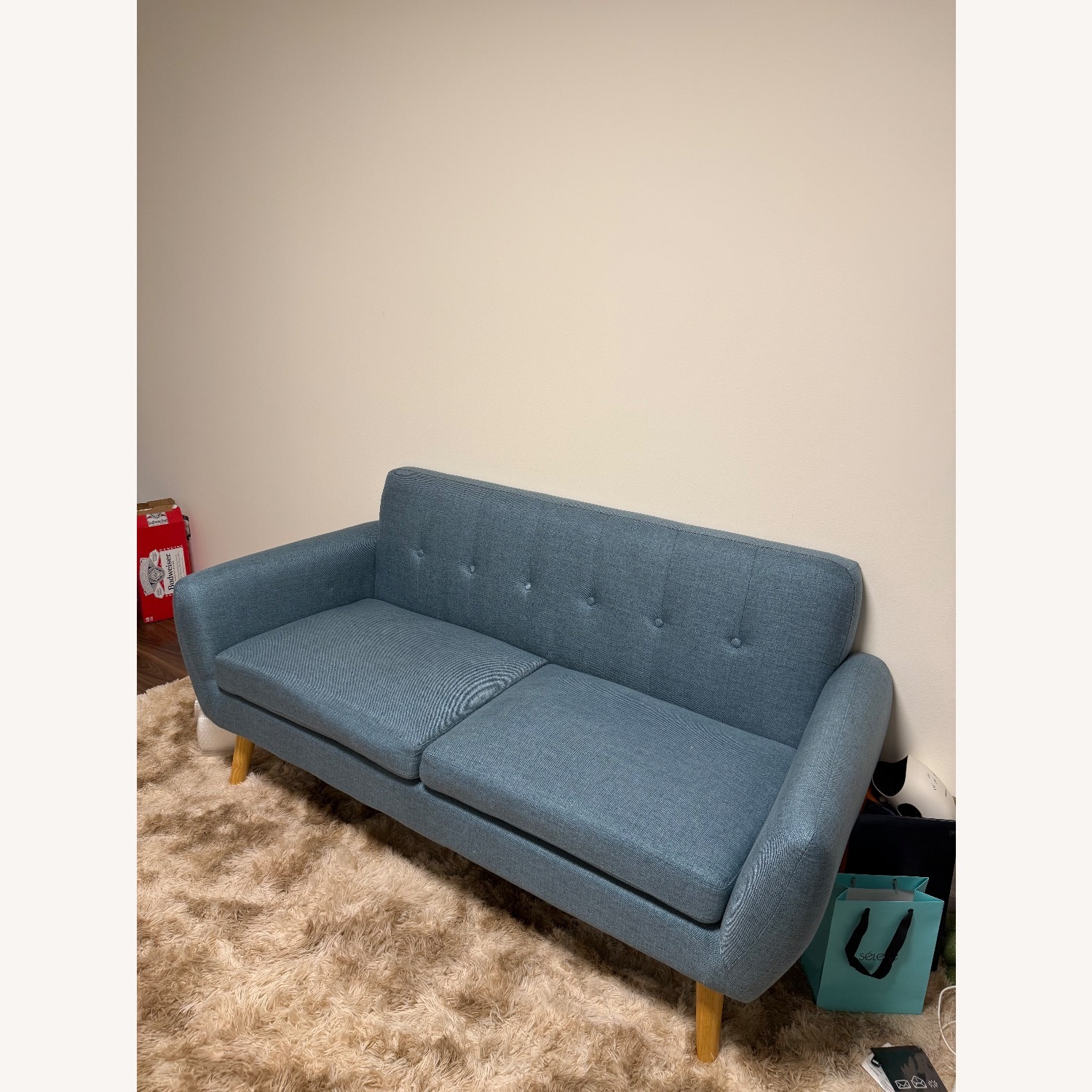 Blue Loveseat - image-2