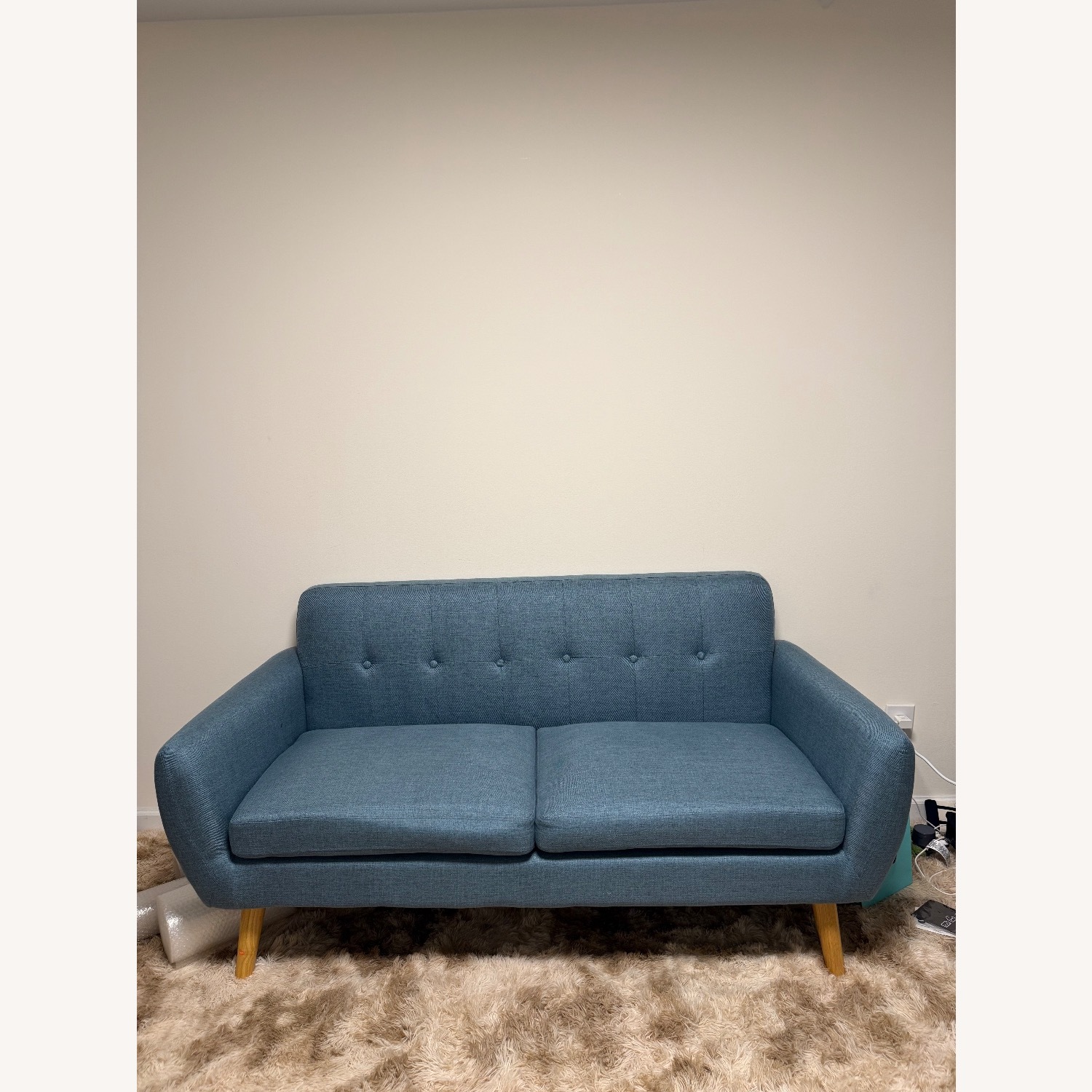 Blue Loveseat - image-1