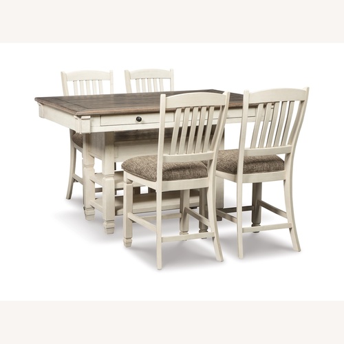Used Ashley Bolanburg Counter Height Dining Set for sale on AptDeco
