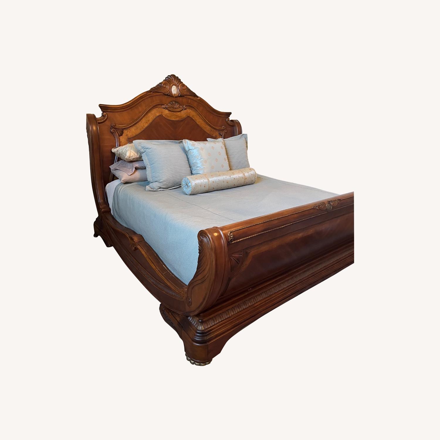 Michael Amini Furniture Designs Wood King Bed - image-0
