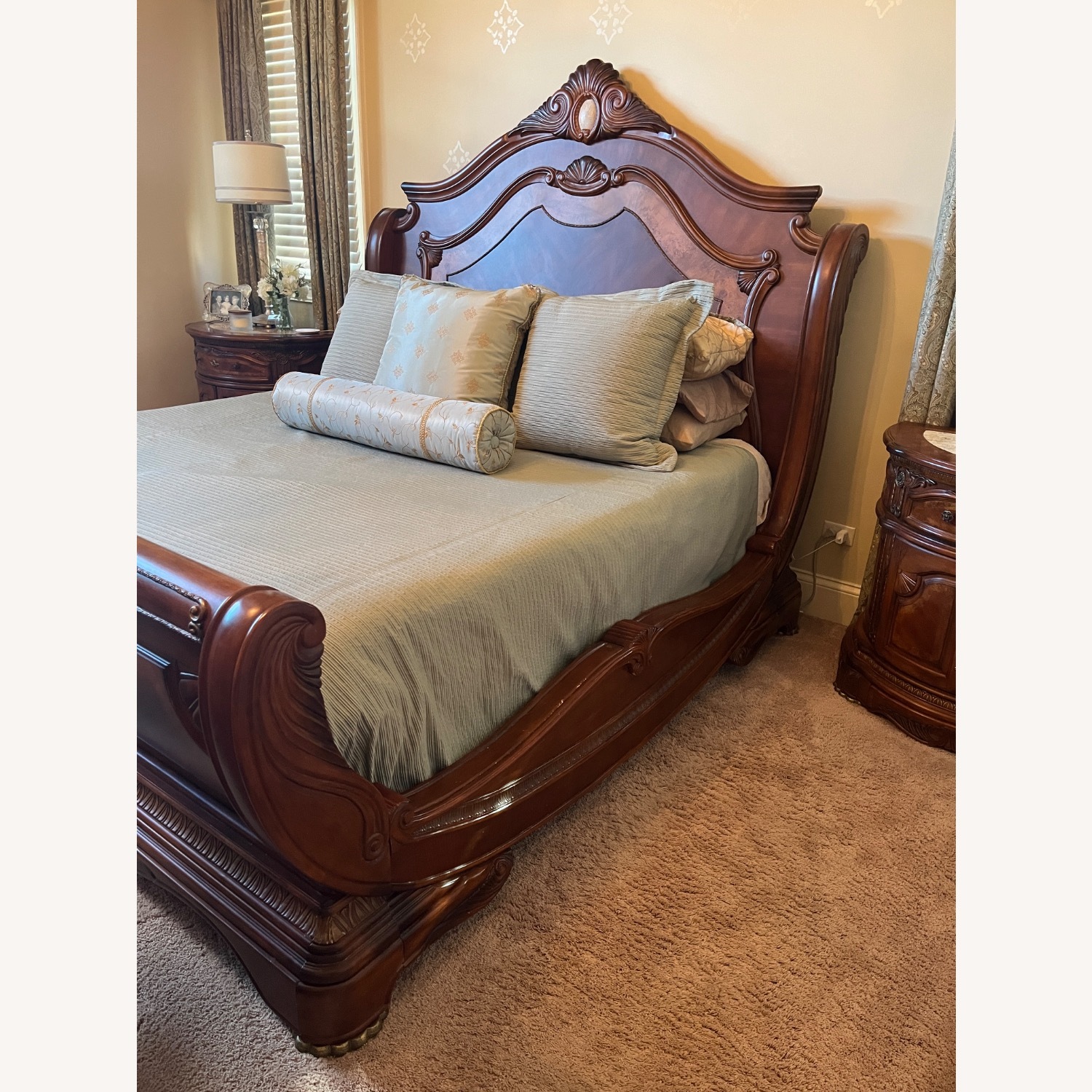 Michael Amini Furniture Designs Wood King Bed - image-1