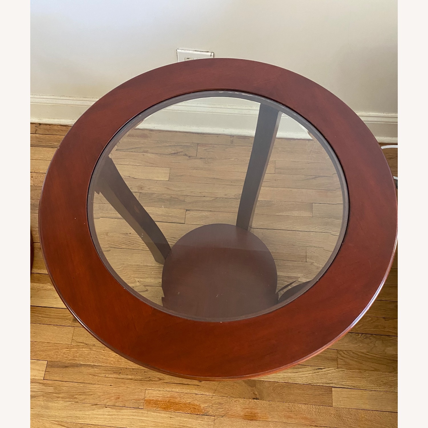 American Furniture Classic Wood -Glass Side Tables - image-9