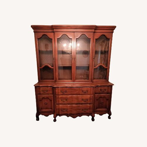 Used Vintage French Provincial China Cabinet  for sale on AptDeco