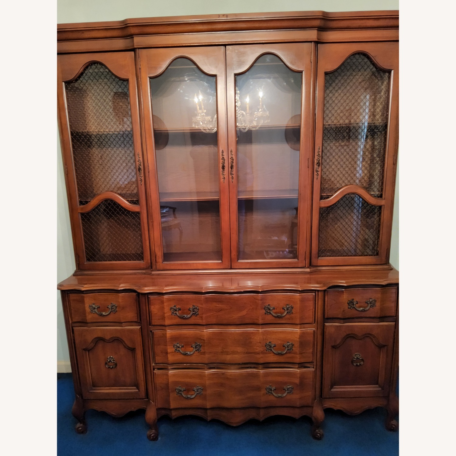 Vintage French Provincial China Cabinet  - image-4