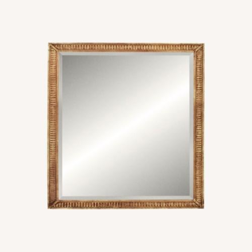 Used Friedman Brothers Classic Gold Bevel Mirror for sale on AptDeco