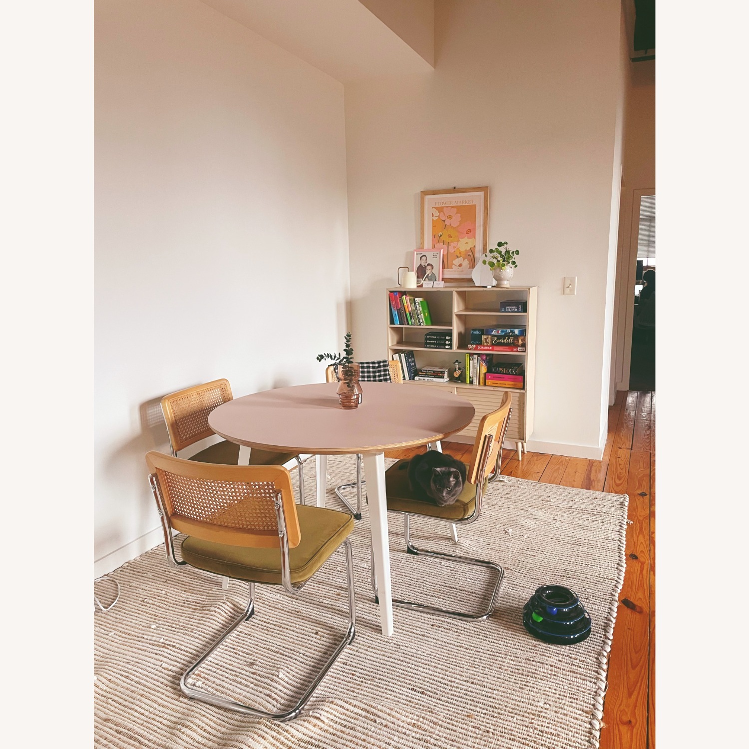 Olive Green Velvet Dining Chairs - image-1