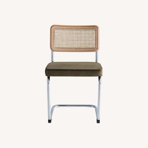 Used Olive Green Velvet Dining Chairs for sale on AptDeco