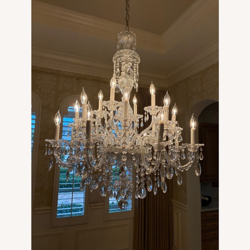 Used Transparent Glass Ceiling Lamp for sale on AptDeco