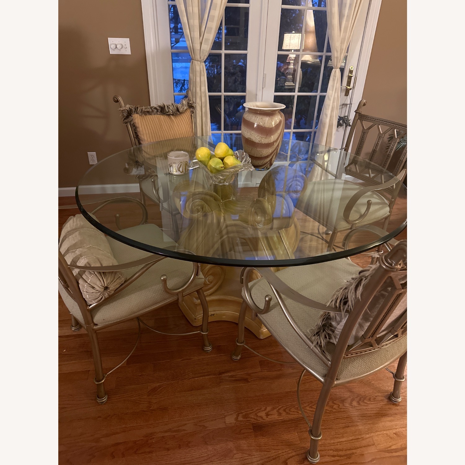 Herndon Glass Table + Base + 4 Chairs  - image-2