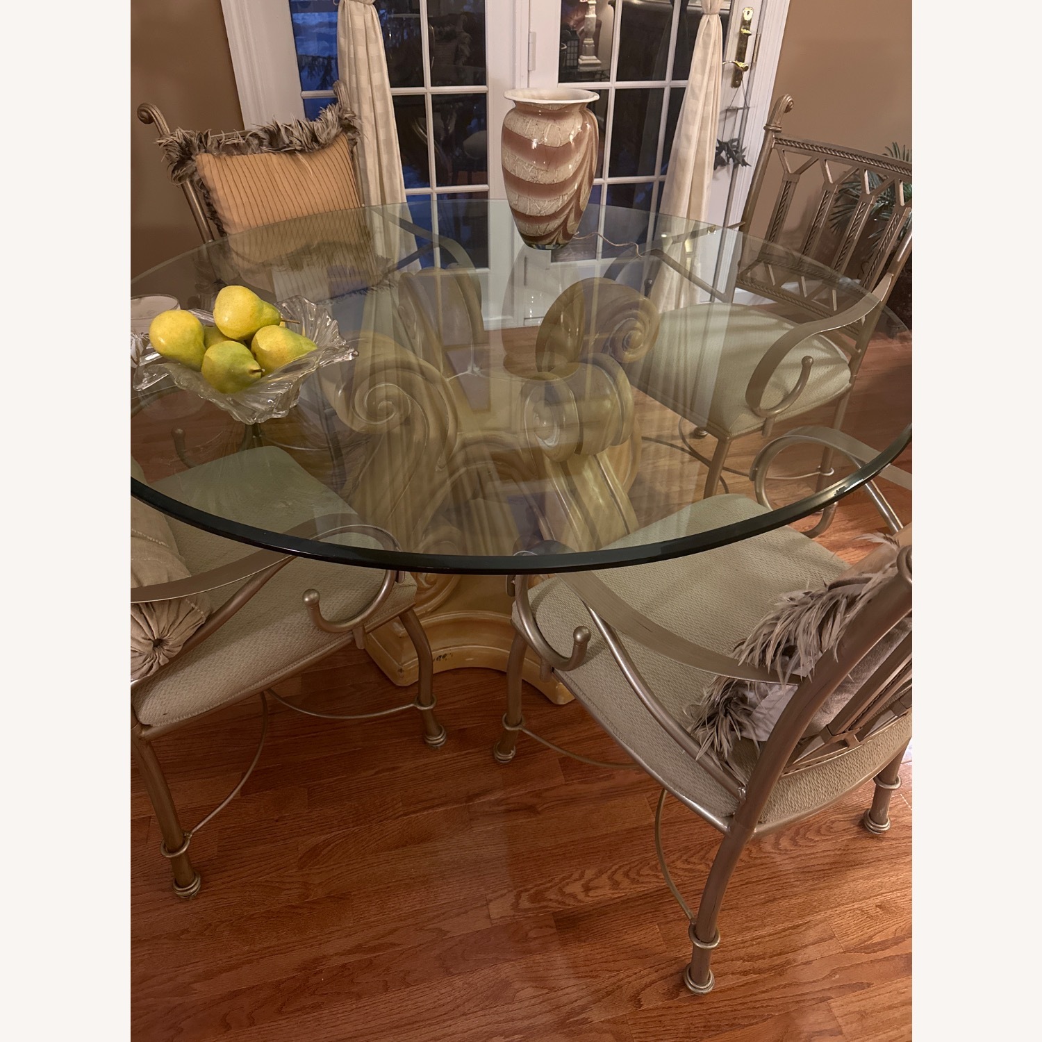 Herndon Glass Table + Base + 4 Chairs  - image-5