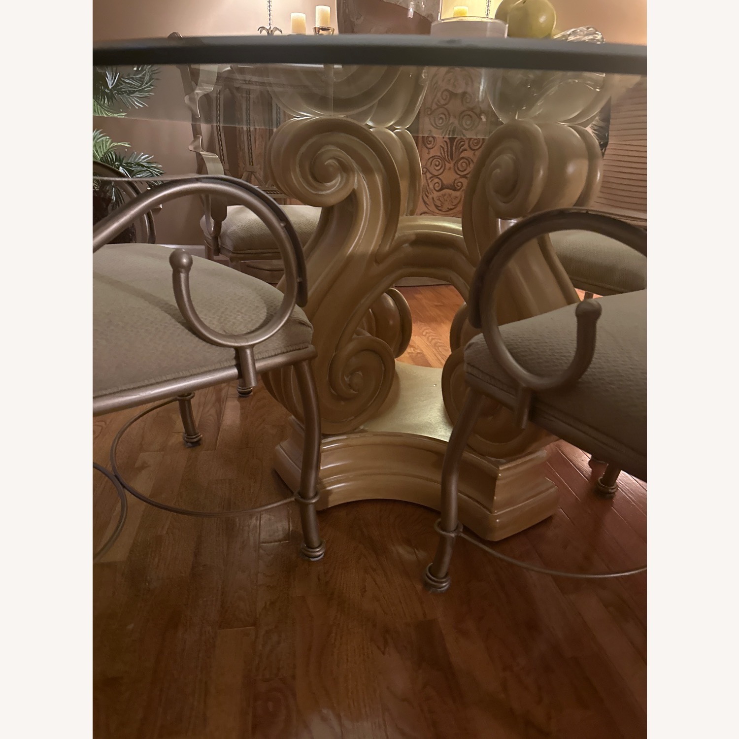 Herndon Glass Table + Base + 4 Chairs  - image-3