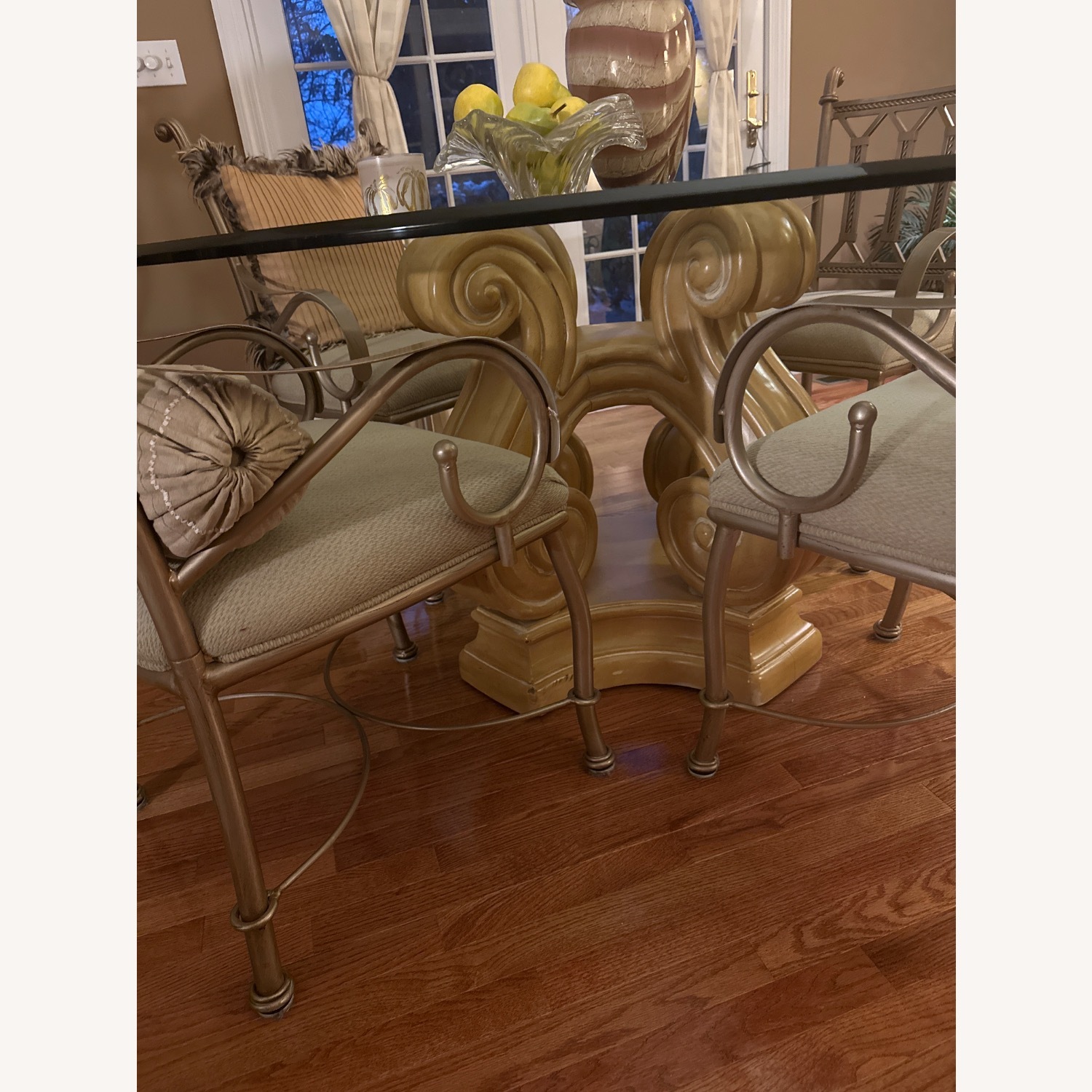 Herndon Glass Table + Base + 4 Chairs  - image-1