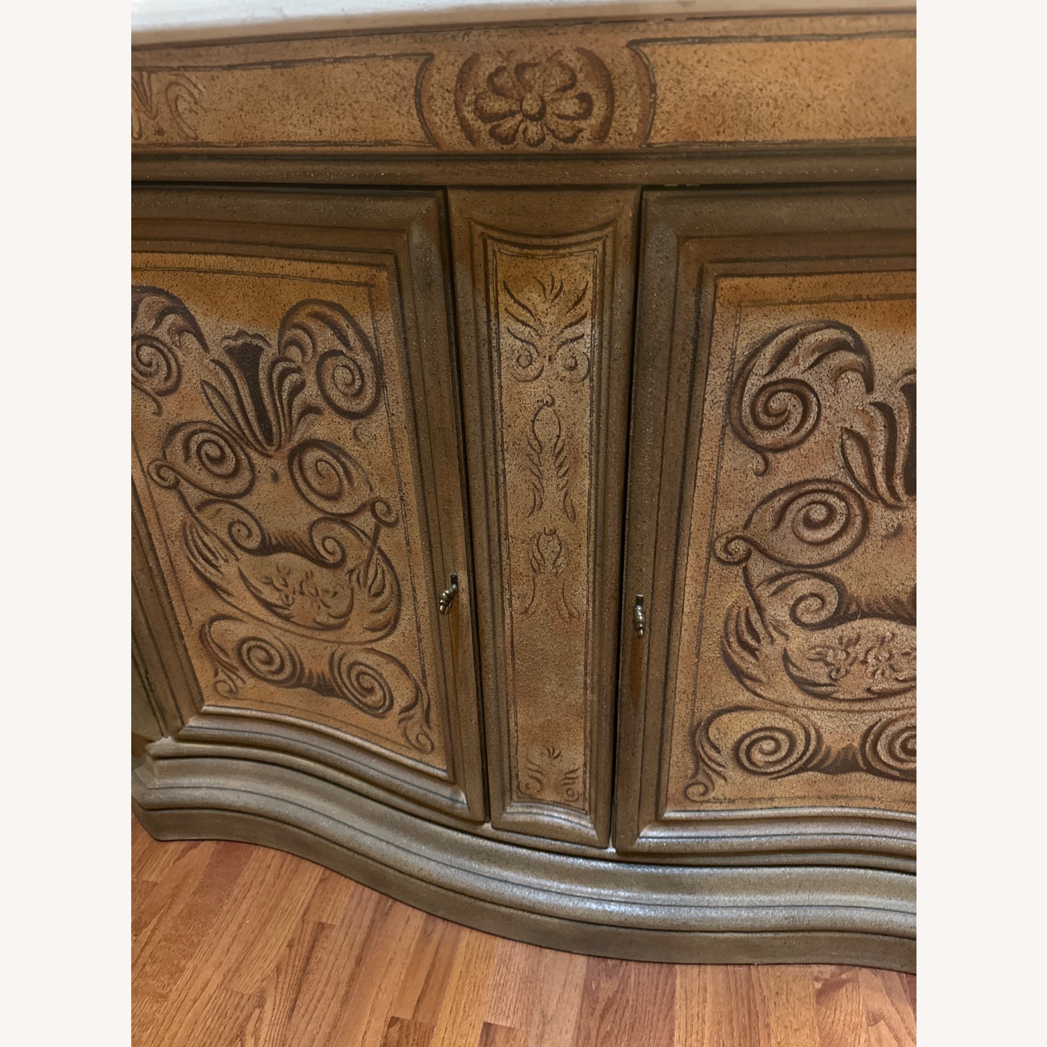 Henredon Buffet Granite Top Hand Painted - image-12