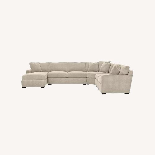 Used Macy's Natural Fabric 3+ Piece Sectional for sale on AptDeco