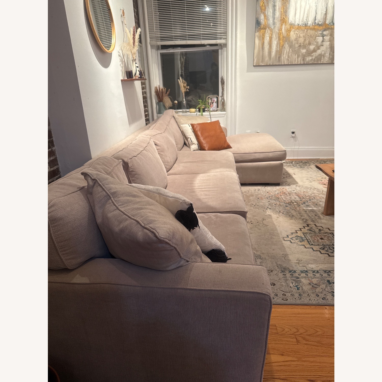 Macy's Natural Fabric 3+ Piece Sectional - image-2