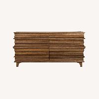 Noir Bernard 6-drawer Double Dresser-Walnut
