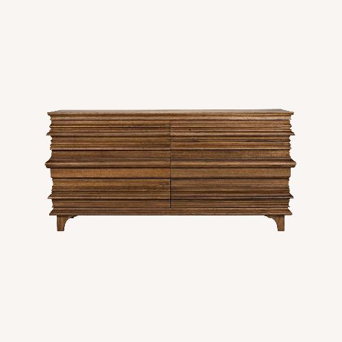 Used Noir Bernard 6-drawer Double Dresser-Walnut for sale on AptDeco