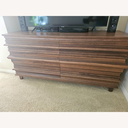 Used Noir Bernard 6-drawer Double Dresser-Walnut for sale on AptDeco