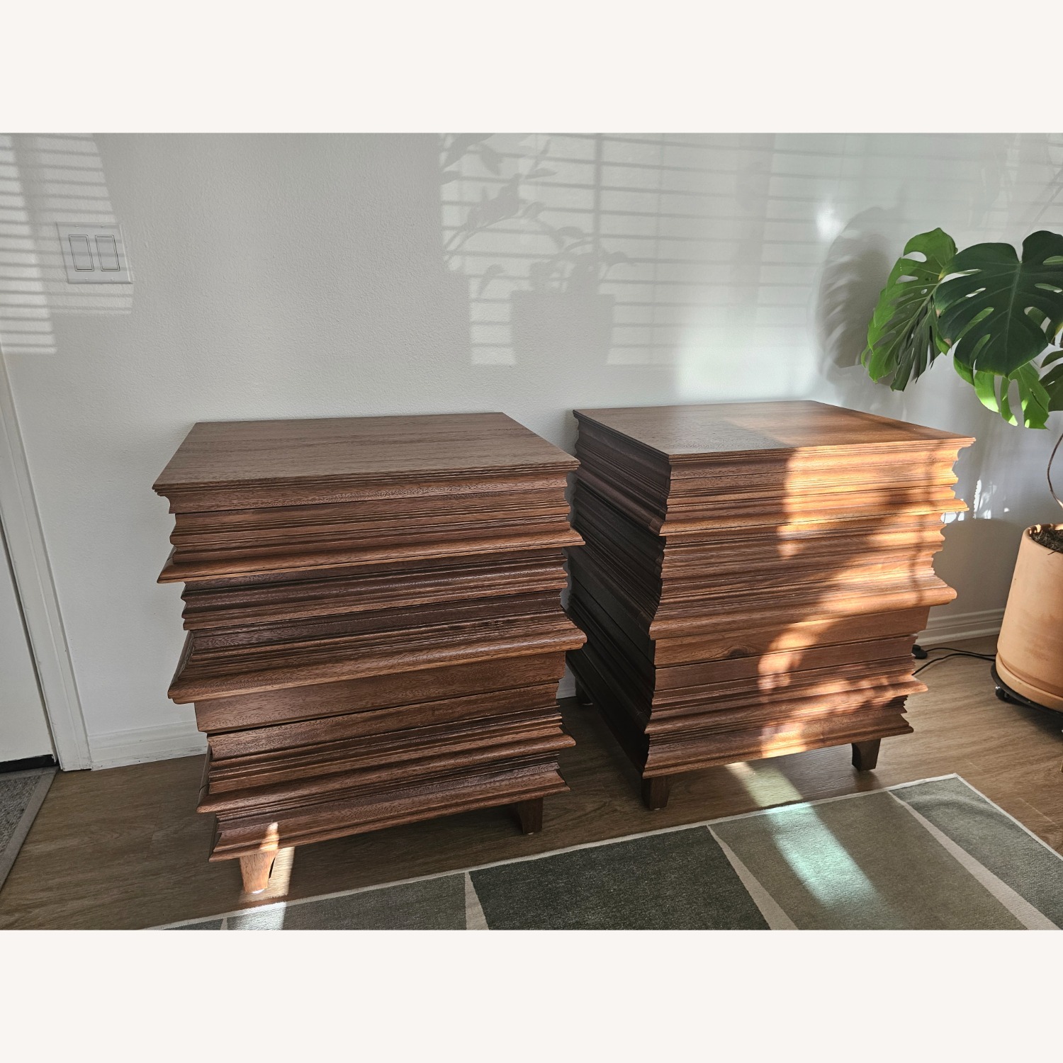 Noir Bernard Chests in a Dark Walnut 2 - image-1