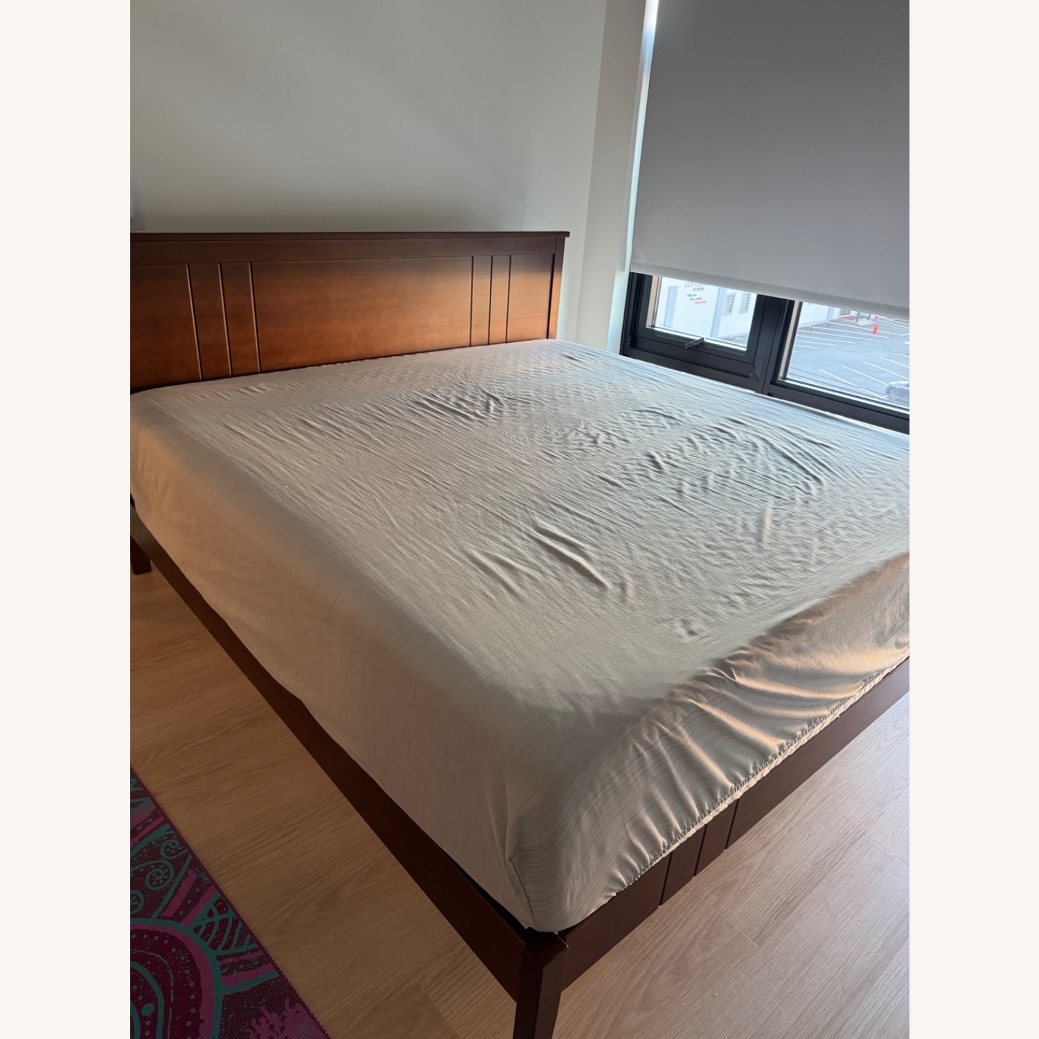 Wayfair Dark Brown Wood King Bed - image-5