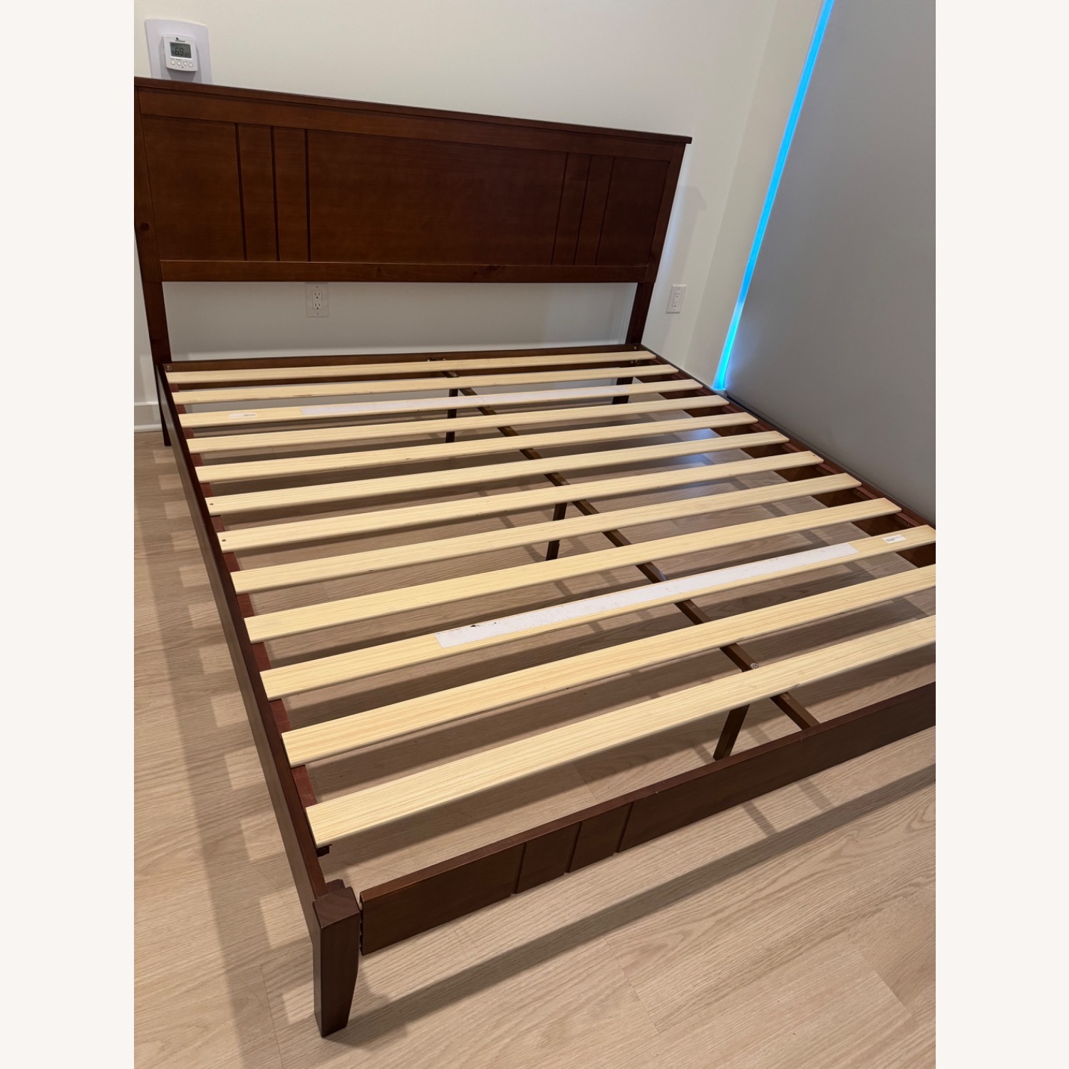 Wayfair Dark Brown Wood King Bed - image-2