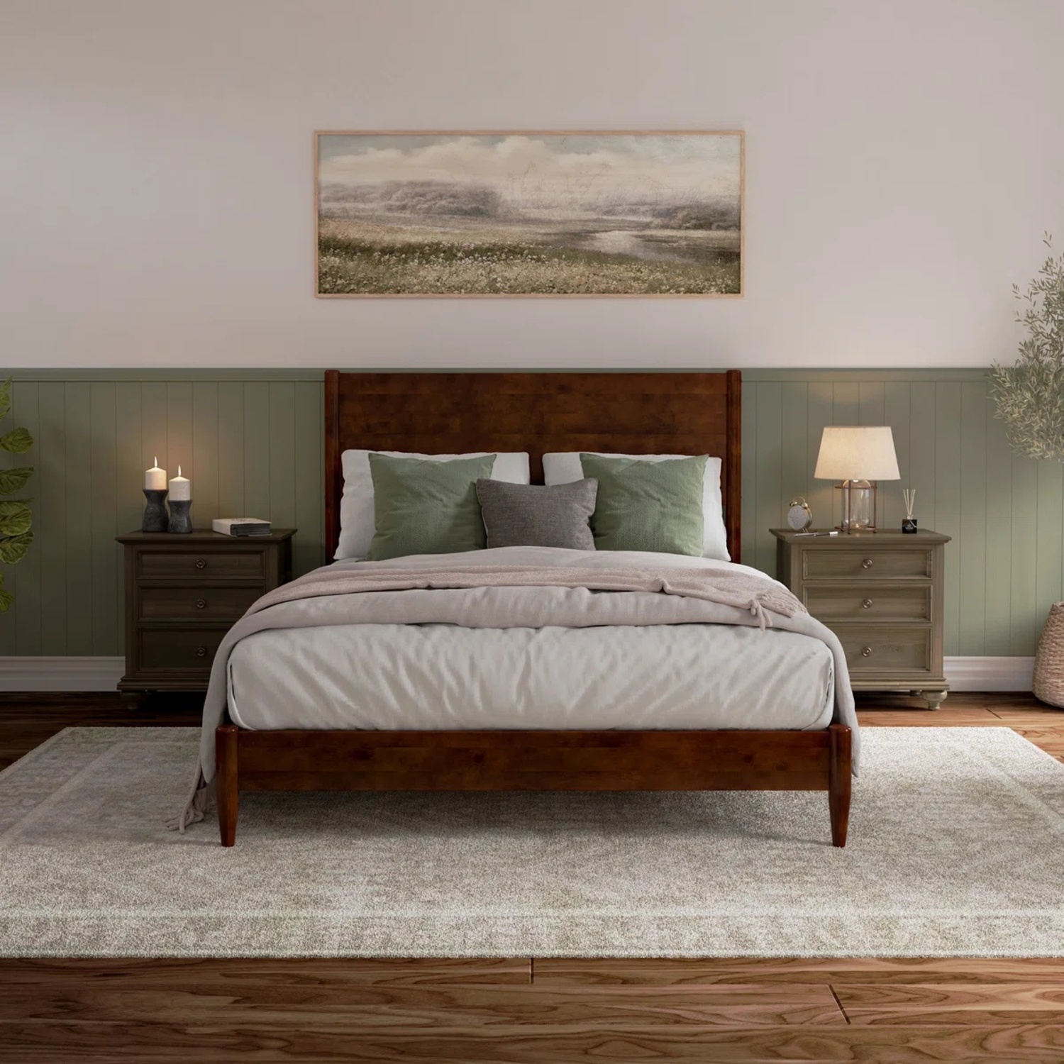 Wayfair Dark Brown Wood King Bed - image-7