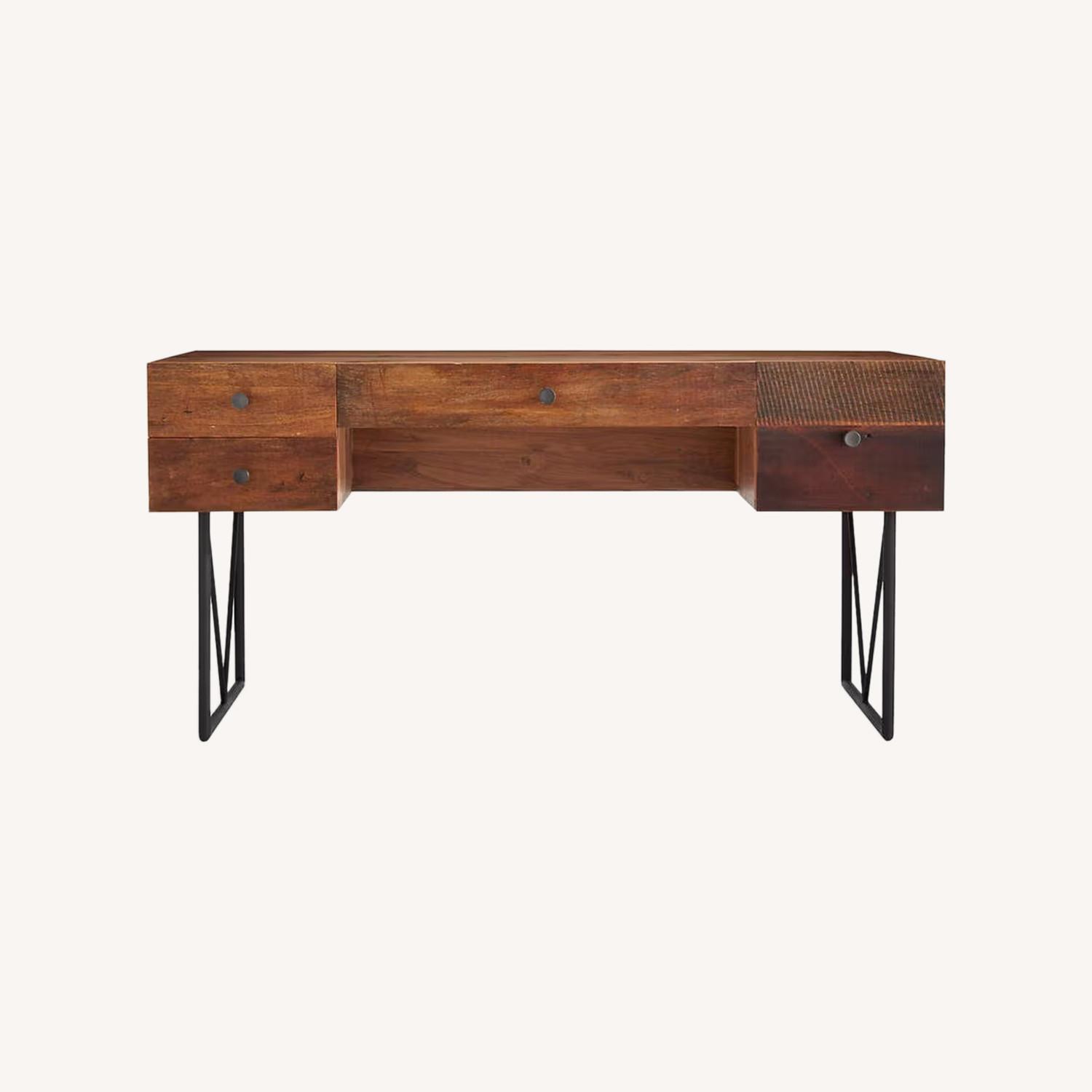 Crate & Barrel Atwood Natural Desk - image-0