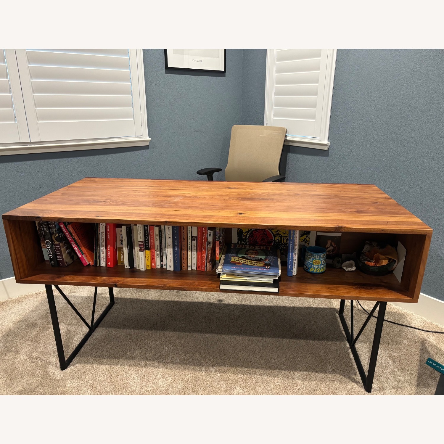 Crate & Barrel Atwood Natural Desk - image-2