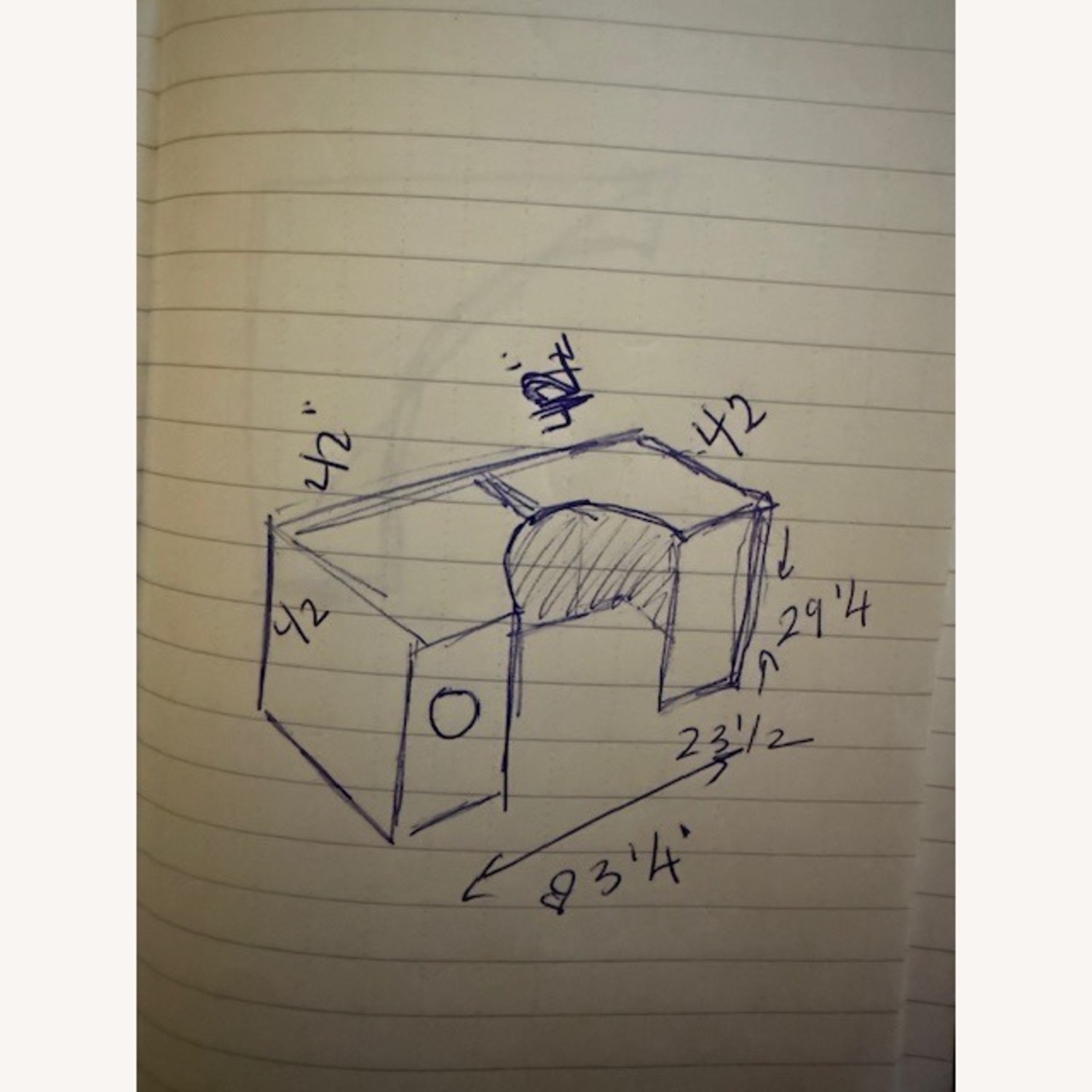 Cherry Wood Desk Bow Front 2 Piece Set  - image-7