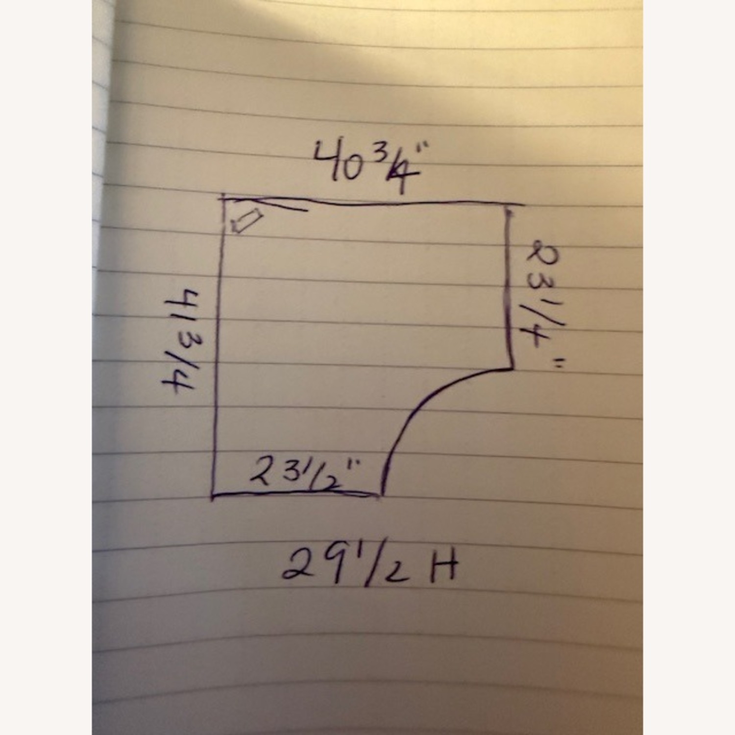 Cherry Wood Corner Desk  - image-5