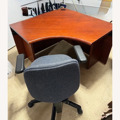 Used Cherry Wood Corner Desk  for sale on AptDeco