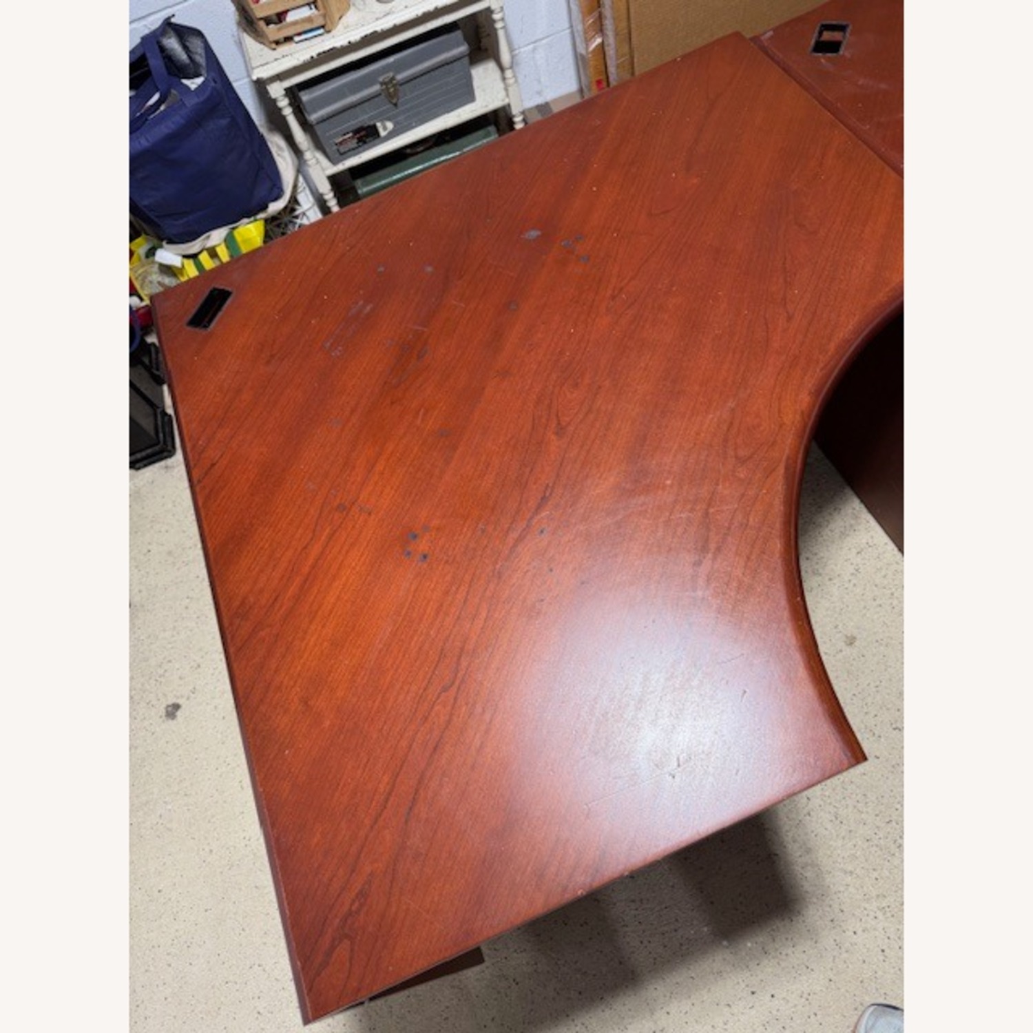 Cherry Wood Corner Desk  - image-2