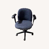 Blue Fabric Office Chair