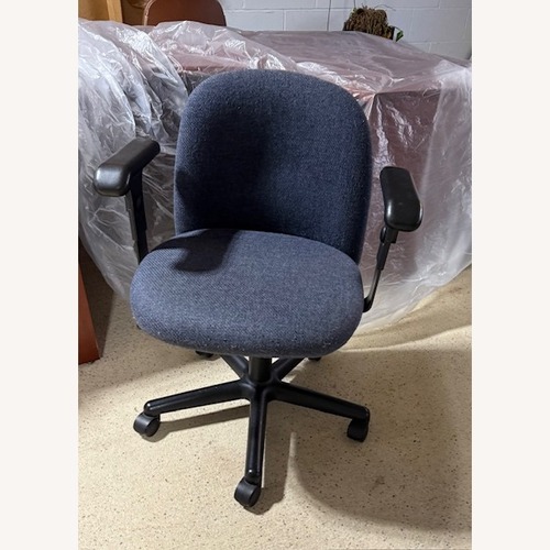 Used Blue Fabric Office Chair for sale on AptDeco