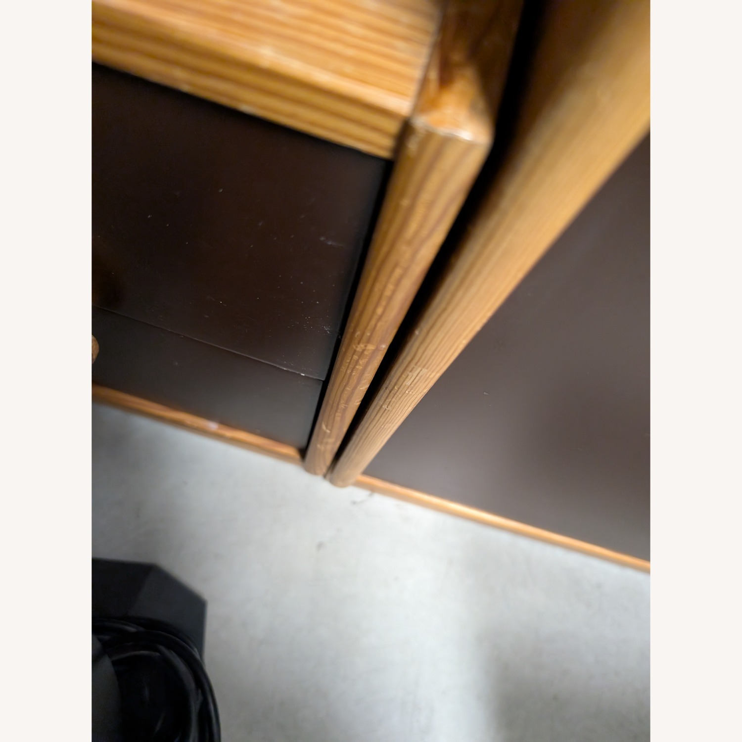 Vintage/Antique Light Brown Wood Bookcase - image-10