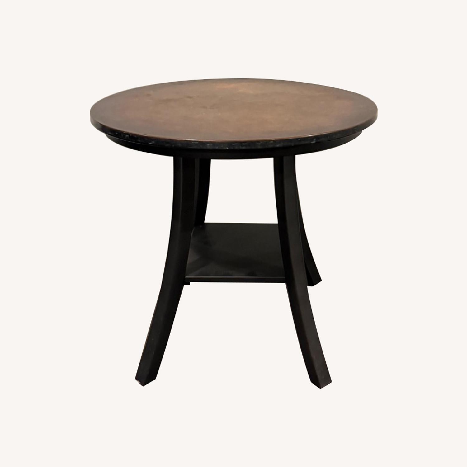 Ethan Allen Copper Side Table - image-0