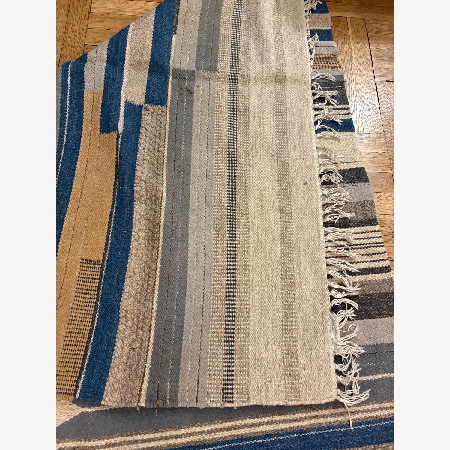  Mixed Stripe Wool Rug - image-2