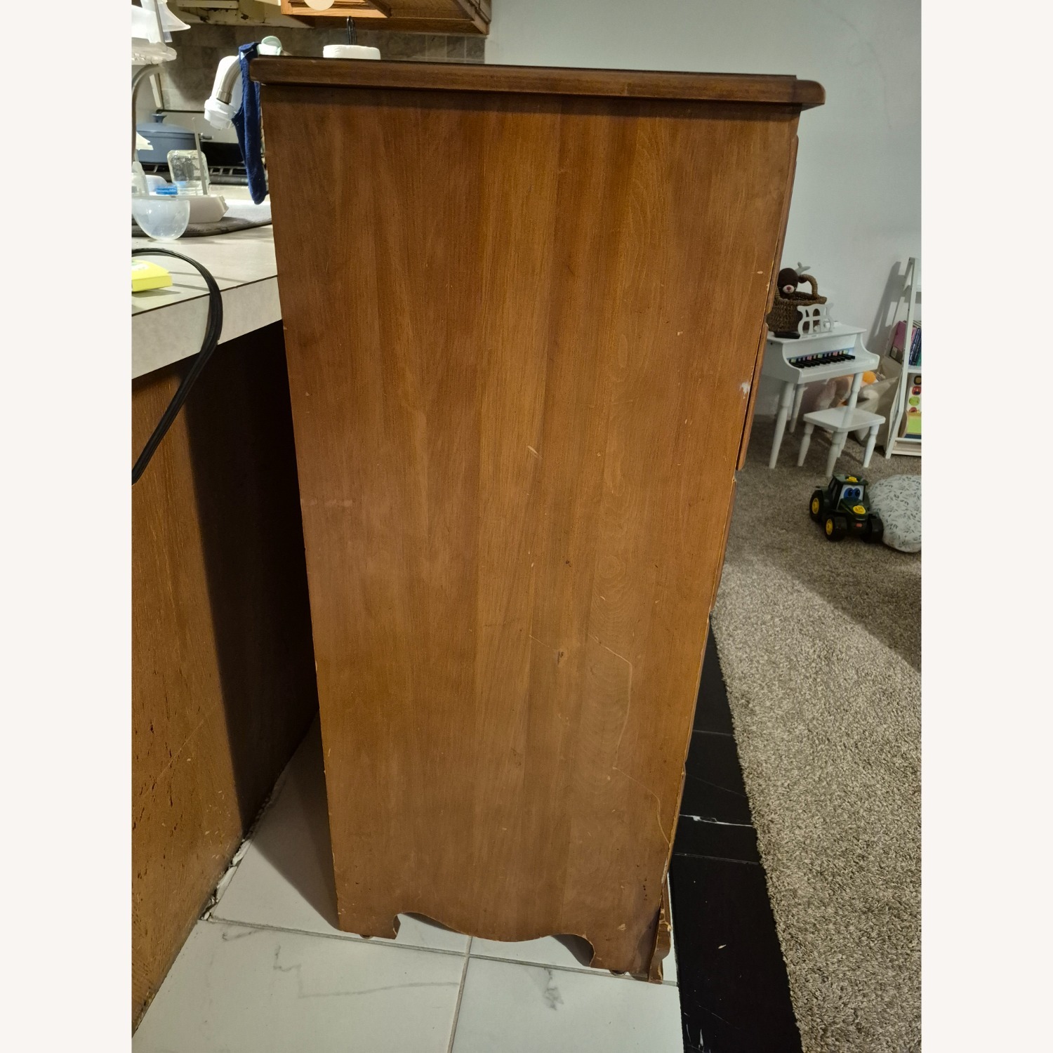  Ethan Allen Vintage Natural Wood Dresser - image-7