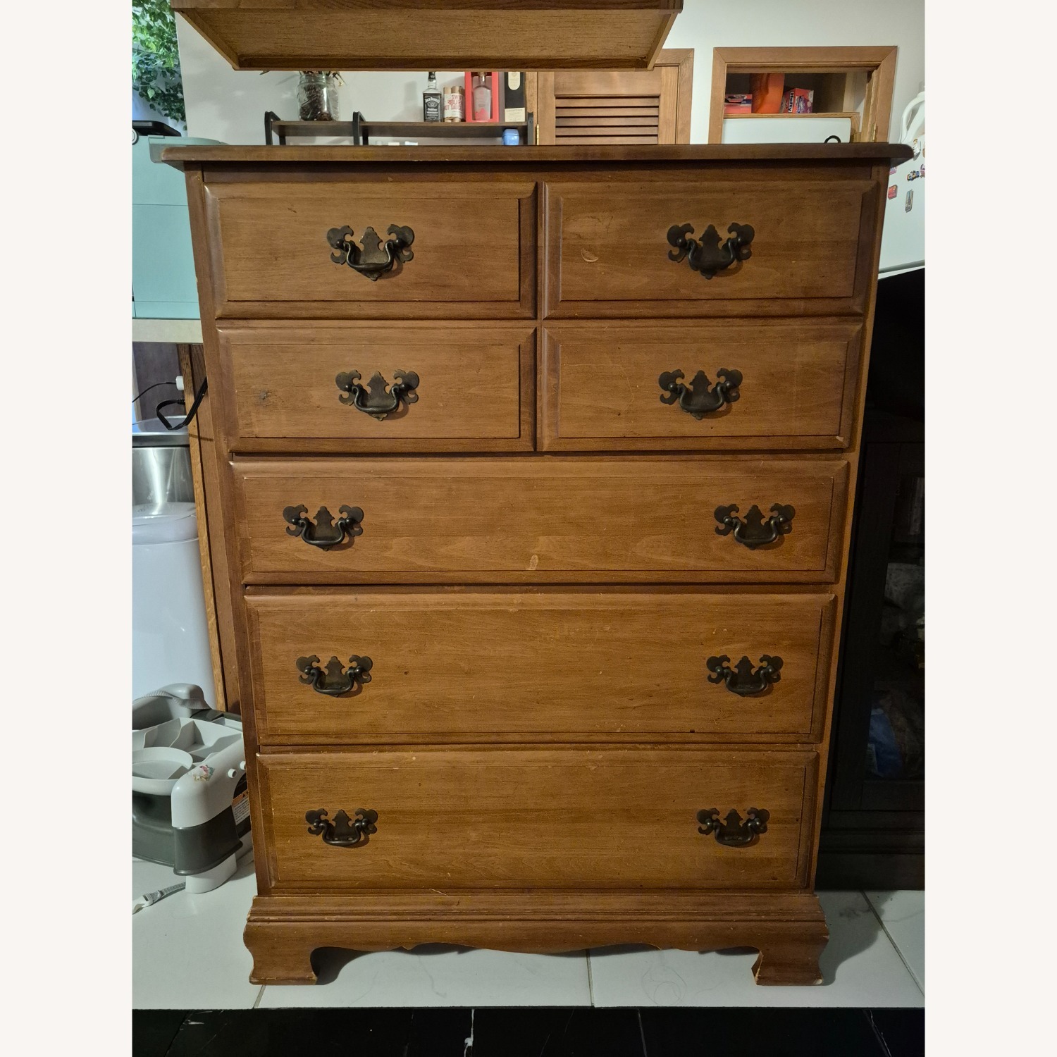  Ethan Allen Vintage Natural Wood Dresser - image-1