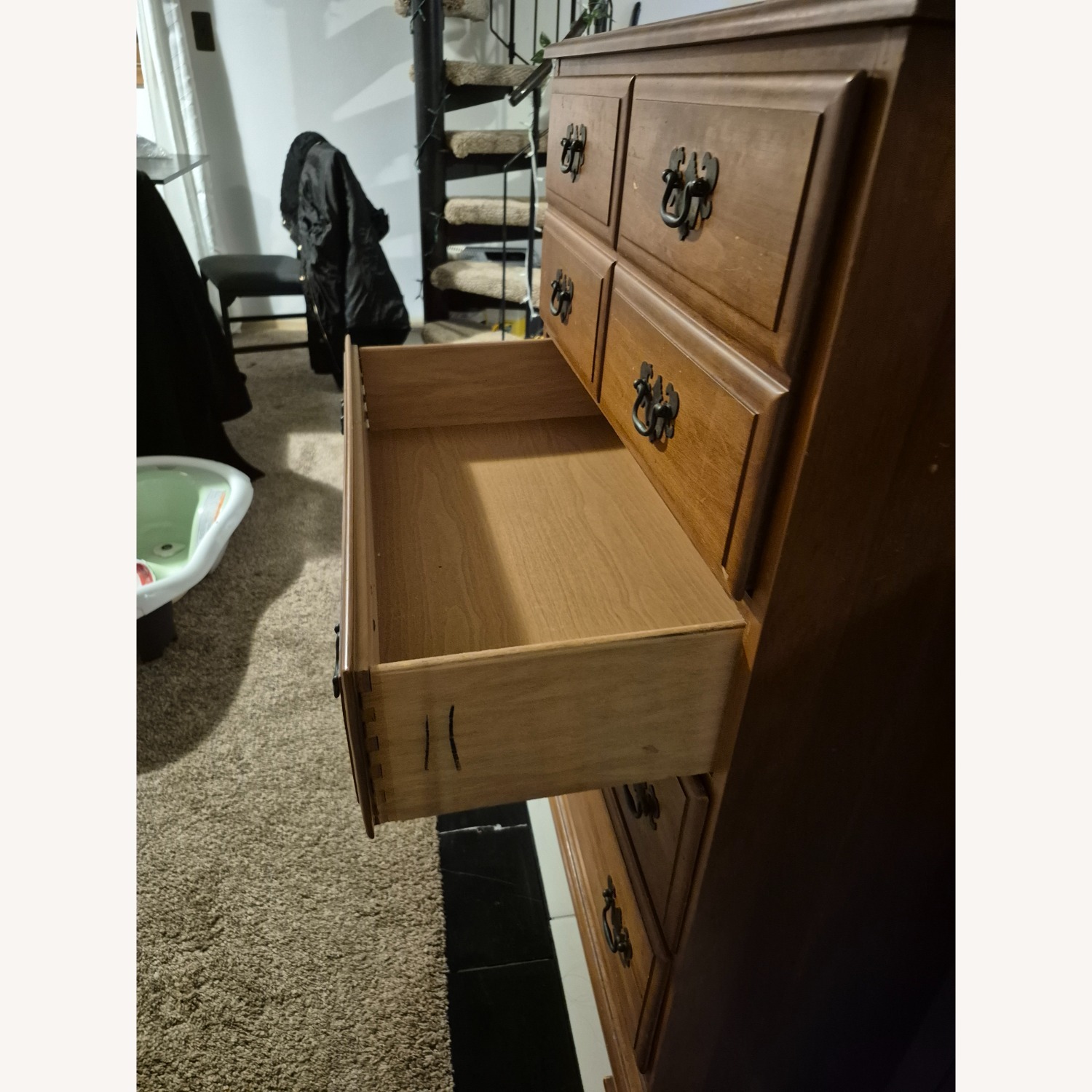  Ethan Allen Vintage Natural Wood Dresser - image-13