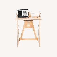 Work From Home Desks Natural Wood Desk