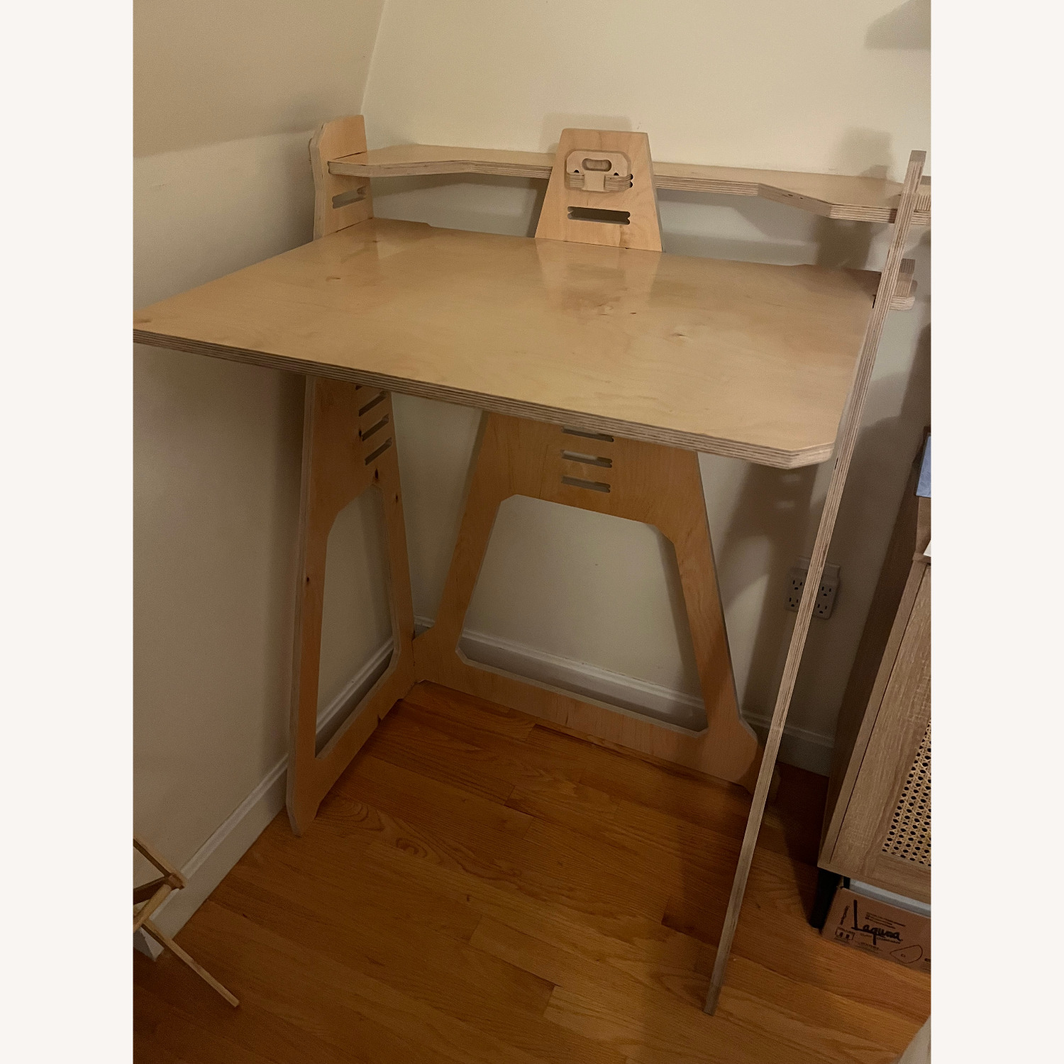 Work From Home Desks Natural Wood Desk - image-2