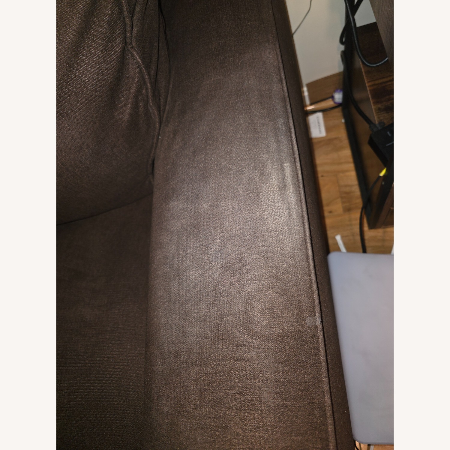 Dark Brown Fabric 5 Piece Sectional - image-4