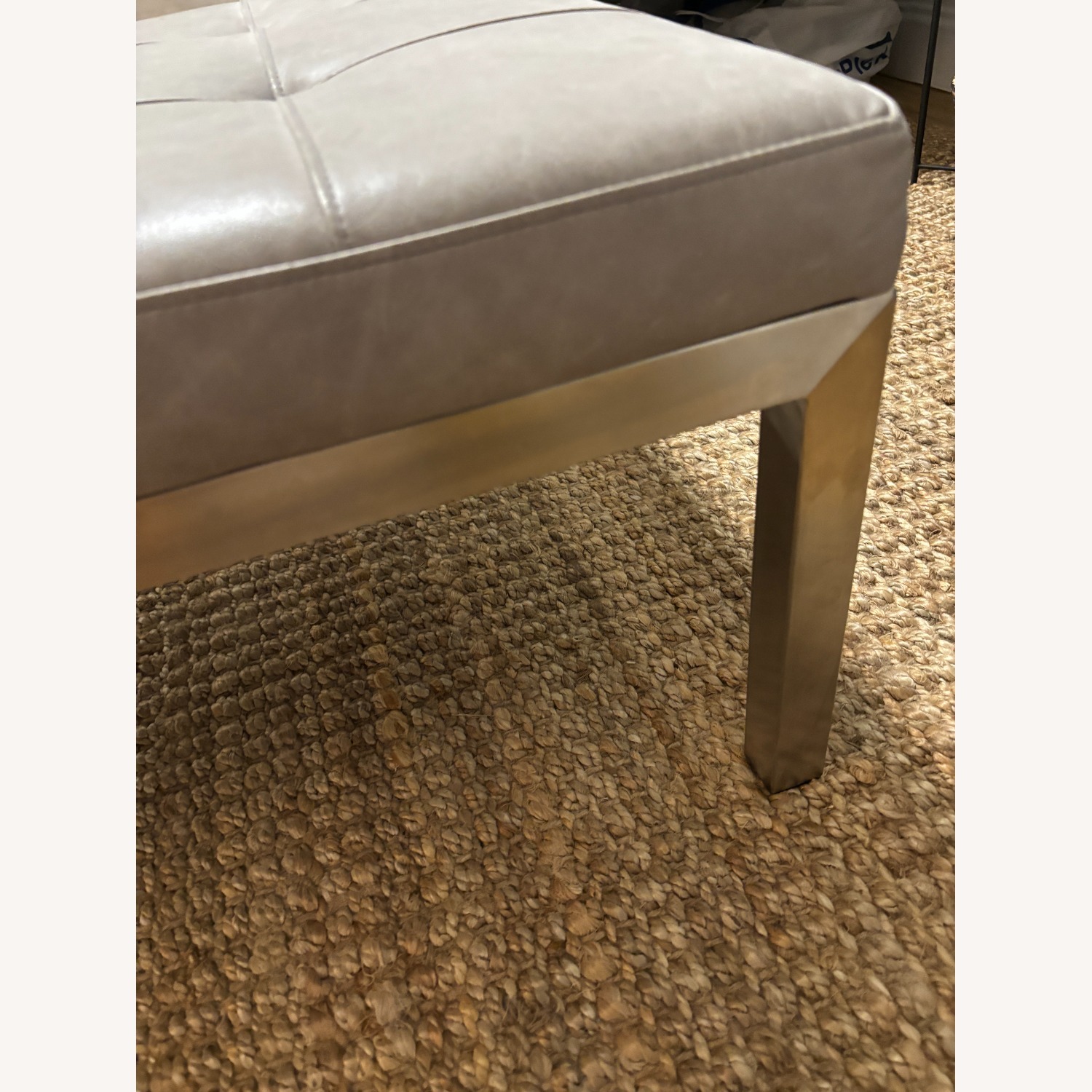 Mitchell Gold + Bob Williams Light Gray Ottoman - image-3